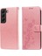 Galaxy S21 Flip Deri Çiçek Kart Yuvaları Için Flip Case (Yurt Dışından) 1