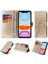 IPhone 12 Mini Flip Deri Çiçek Kart Yuvaları Için Flip Case (Yurt Dışından) 1