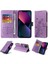 IPhone 13 Için Flip Case Çiçek Çevirme Deri Kart Yuvaları (Yurt Dışından) 5