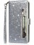 IPhone 13 Mini Manyetik Kapatma Glitter Cüzdan Pu Için Fermuarlı Cebi Durumda (Yurt Dışından) 4