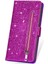 IPhone 14 Için Fermuarlı Cebi Durumda Pro Manyetik Kapatma Pu Deri Glitter (Yurt Dışından) 5