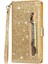 IPhone 11 Için Fermuarlı Cebi Durumda Pu Deri Manyetik Kapatma Glitter (Yurt Dışından) 3