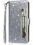 IPhone 13 Için Fermuar Cep Durumda Pro Max Pu Deri Glitter Cüzdan Kılıf (Yurt Dışından) 2