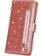 IPhone 15 Için Fermuar Cep Durumda Artı Glitter Cüzdan Kılıf Manyetik Pu (Yurt Dışından) 5