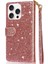 IPhone 16 Için Fermuar Cep Durumda Pro Max Pu Deri Glitter Cüzdan Kılıf (Yurt Dışından) 3