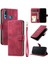 Huawei P Akıllı Artı 2019 Pu Deri Cüzdan Kart Yuvaları Bilek Için Flip Case (Yurt Dışından) 1