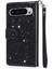 Google Piksel 9/9 Pro Bilek Kayışı Glitter Cüzdan Pu Için Fermuarlı Cebi Durumda (Yurt Dışından) 3