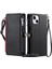 IPhone 14 Için Crossbody Durumda Artı Durumda Cüzdan 9 Kart Yuvaları Fermuar Faturaları (Yurt Dışından) 1