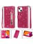 IPhone 14 Için Fermuar Cep Durumda Artı Pu Deri Kart Tutucu Glitter Vaka (Yurt Dışından) 1