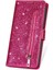 IPhone 15 Için Fermuar Cep Durumda Artı Glitter Cüzdan Kılıf Manyetik Pu (Yurt Dışından) 3
