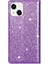 IPhone 14 Için Glitter Flip Case Pu Deri Kart Tutucu Manyetik Kapatma (Yurt Dışından) 4