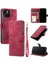 IPhone 14 Için Flip Case Artı Bilek Kayışı Manyetik Cüzdan Kart Yuvaları Pu (Yurt Dışından) 1