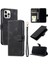 IPhone 12 Için Flip Case Pro Max Kickstand Bilek Kayışı Manyetik Cüzdan Kart (Yurt Dışından) 5