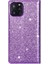 IPhone 12 Için Glitter Flip Case Pro Manyetik Kapatma Flip Case Cüzdan Pu (Yurt Dışından) 5