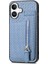 IPhone 16 Için Kılıf Artı Cüzdan Manyetik Araç Montaj Fermuar Crad Yuvası Standı (Yurt Dışından) 5