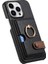 IPhone 16 Için Kılıf Pro Max Premium Dokulu Deri Kart Yuvaları Halka Standı (Yurt Dışından) 2