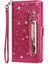 IPhone 11 Için Fermuarlı Cebi Durumda Pu Deri Manyetik Kapatma Glitter (Yurt Dışından) 5