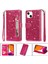 IPhone 13 Mini Manyetik Kapatma Glitter Cüzdan Pu Için Fermuarlı Cebi Durumda (Yurt Dışından) 1