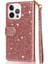 IPhone 14 Için Fermuar Cep Durumda Pro Max Kart Tutucu Pu Deri Glitter (Yurt Dışından) 4