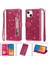 IPhone 14 Için Fermuarlı Cebi Durumda Pro Manyetik Kapatma Pu Deri Glitter (Yurt Dışından) 1
