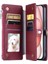 IPhone 14 Için Crossbody Durumda Artı Durumda Cüzdan 9 Kart Yuvaları Fermuar Faturaları (Yurt Dışından) 4