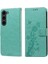 Samsung Galaxy S23 Deri Flip Kart Yuvaları Çiçek Için Flip Case (Yurt Dışından) 1