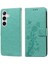 Samsung Galaxy S24 Artı Çiçek Kart Yuvaları Flip Deri Için Flip Case (Yurt Dışından) 1