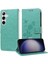 Samsung Galaxy S24 Artı Çiçek Kart Yuvaları Flip Deri Için Flip Case (Yurt Dışından) 5