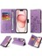 IPhone 15 Flip Deri Kart Yuvaları Çiçek Için Flip Case (Yurt Dışından) 1