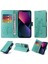 IPhone 14 Deri Çiçek Flip Kart Yuvaları Için Flip Case (Yurt Dışından) 1