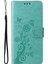 IPhone 14 Deri Çiçek Flip Kart Yuvaları Için Flip Case (Yurt Dışından) 5
