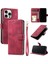 IPhone 14 Için Flip Case Pro Max Cüzdan Kart Yuvaları Bilek Kayışı Manyetik Pu (Yurt Dışından) 5
