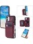 Cüzdan Kılıf IPhone 12 Için Kickstand 3 Büyük Kart Pu Deri Flip Folio (Yurt Dışından) 1