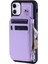 Cüzdan Kılıf IPhone 12 Için Kickstand 3 Büyük Kart Pu Deri Flip Folio (Yurt Dışından) 5