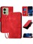 Motorola Kenar 40 Için Flip Case Ayrılabilir El Kayışı ile Kabartmalı Yüksek (Yurt Dışından) 1