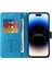 IPhone 14 Için Flip Case Pro Max Cardyuvaları Çiçek Flip Deri (Yurt Dışından) 4