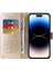 IPhone 14 Için Flip Case Pro Max Cardyuvaları Çiçek Flip Deri (Yurt Dışından) 4