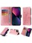 IPhone 13 Mini Çiçek Kart Yuvaları Deri Flip Case Için Flip Case (Yurt Dışından) 5