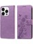 IPhone 14 Pro Çiçek Kart Yuvaları Flip Deri Için Flip Case (Yurt Dışından) 1
