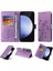 Samsung Galaxy S24 Fe Flip Cardyuvaları Çiçek Deri Için Flip Case (Yurt Dışından) 5