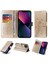 IPhone 14 Için Flip Case Artı Kart Yuvaları Deri Flip Çiçek (Yurt Dışından) 1