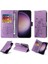 Samsung Galaxy S24 Için Flip Case Ultra Flip Deri Cardyuvaları Çiçek (Yurt Dışından) 4