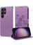 Samsung Galaxy S24 Için Flip Case Ultra Flip Deri Cardyuvaları Çiçek (Yurt Dışından) 5