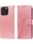 IPhone 16 Pro Flip Deri Kart Yuvaları Çiçek Için Flip Case (Yurt Dışından) 1