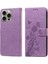 IPhone 15 Için Flip Case Pro Max Flip Çiçek Cardyuvaları Deri (Yurt Dışından) 4