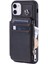 Cüzdan Kılıf IPhone 12 Için Kickstand 3 Büyük Kart Pu Deri Flip Folio (Yurt Dışından) 5