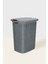 50-99 L Woow Desen Ahşap Kulplu Antistatik Kirli Çamaşır Sepeti 60 Lt - Antrasit Gri 60 x 40 Plasti 3