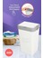 Plastik Motek Tekli Kirli Sepeti Çamaşır Sepeti 40LT 20-49 L Beyaz 1