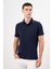 Erkek Lacivert Trend Polo Yaka Dynamic Fit T-Shirt 1