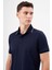 Erkek Lacivert Trend Polo Yaka Dynamic Fit T-Shirt 3